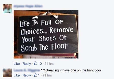 Shoe Sign