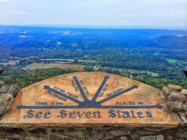 See seven states at Rock City