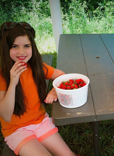 FACT: Fresh-picked strawberries make a wonderful lip stain!