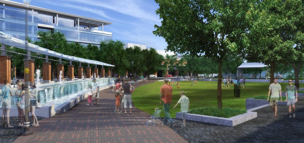 Plans for City Springs in Sandy Springs