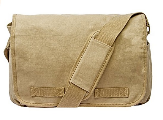 canvas messenger bag from Amazon