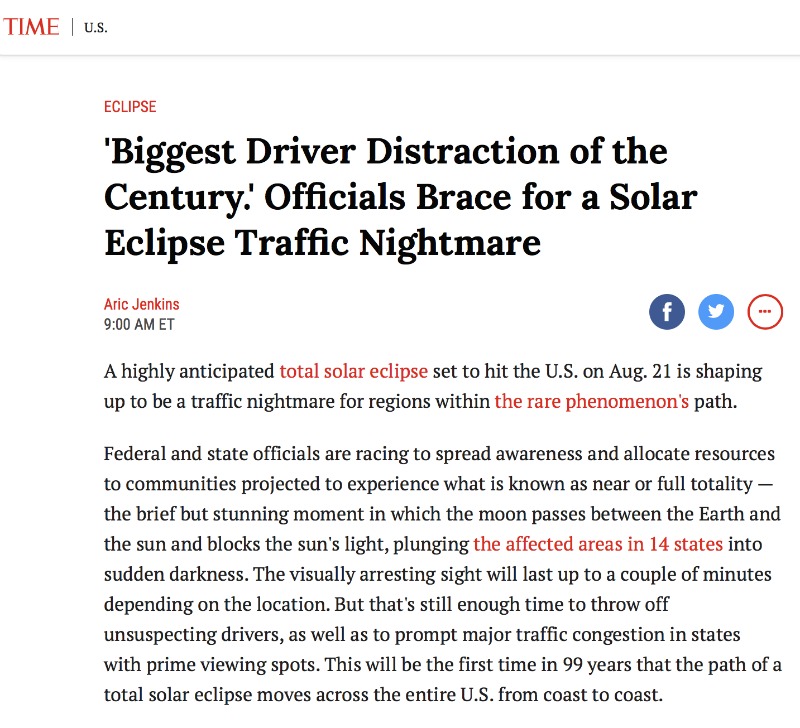 The Solar Eclipse is Totally Stressful