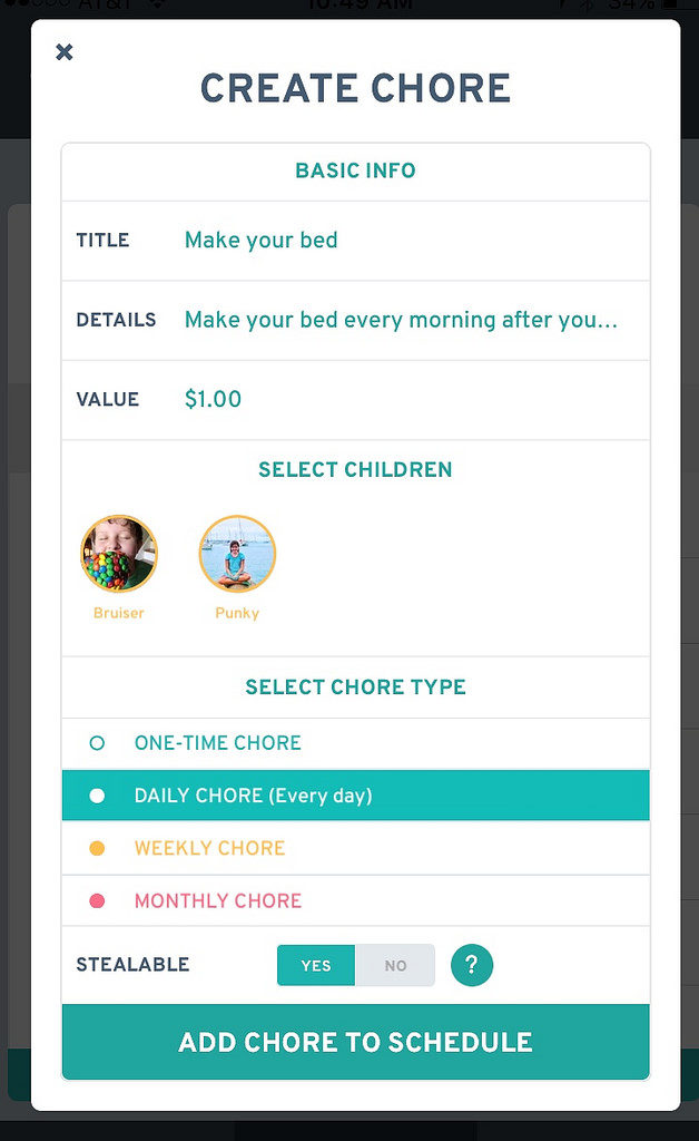 Chore App for Kids