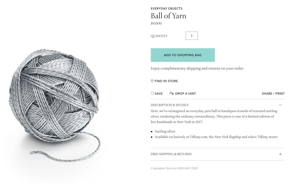 Tiffany Ball of Yarn