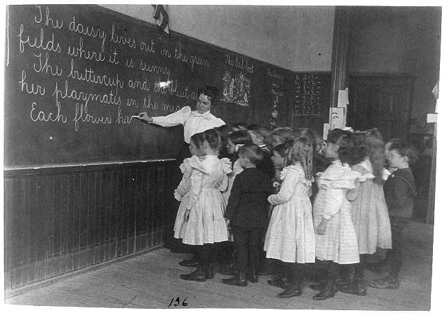 Vintage Teacher and students