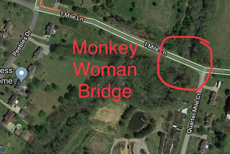 Monkey Woman Bridge Directions Smyrna