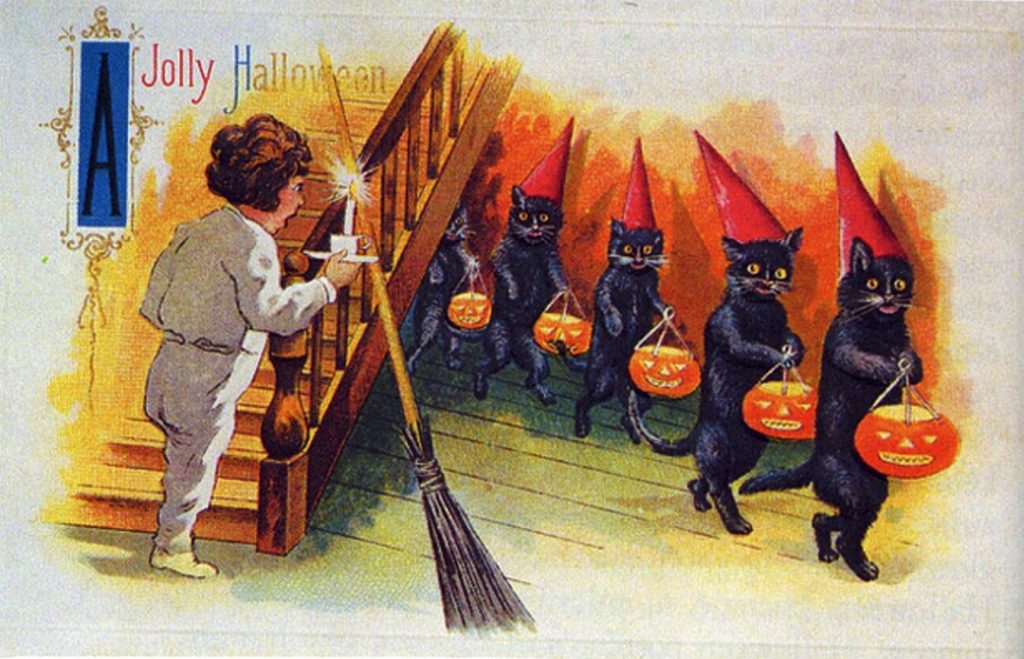 Funny Old Fashioned Halloween card