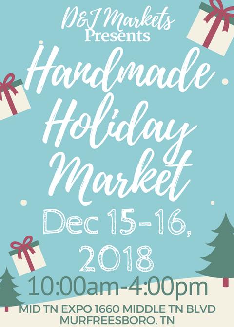 Handmade Holiday Market Murfreesboro 2018